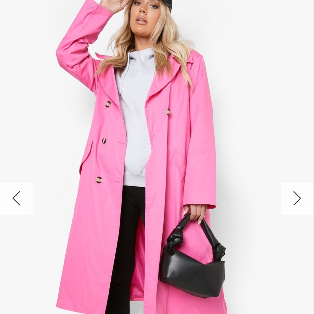 NWOT Pink trench coat